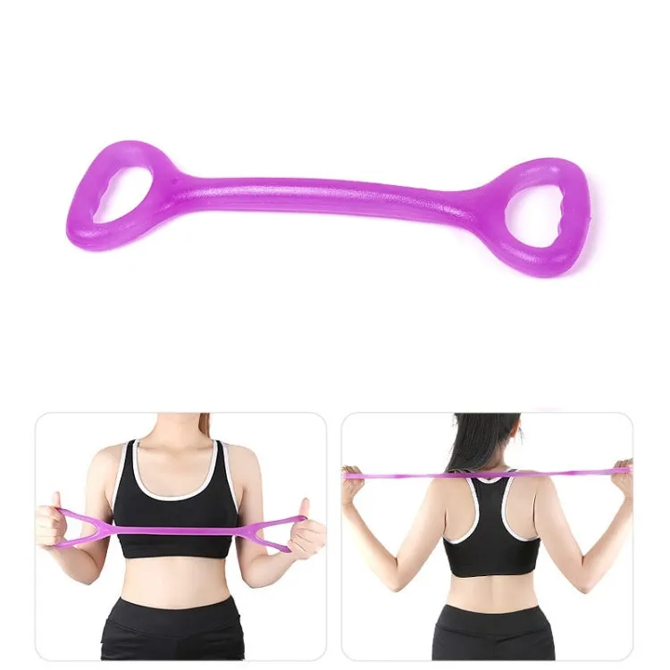 Home Workout Fitness Yoga Pull Rope Arm Back Puller(Purple)