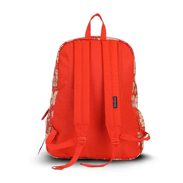 JANSPORT FLORAL PEACH BACKPACK FOR GIRLS