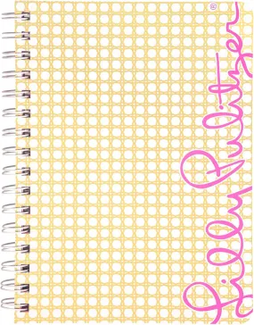 Lilly Pulitzer - Mini Spiral Notebook - Gold Caning