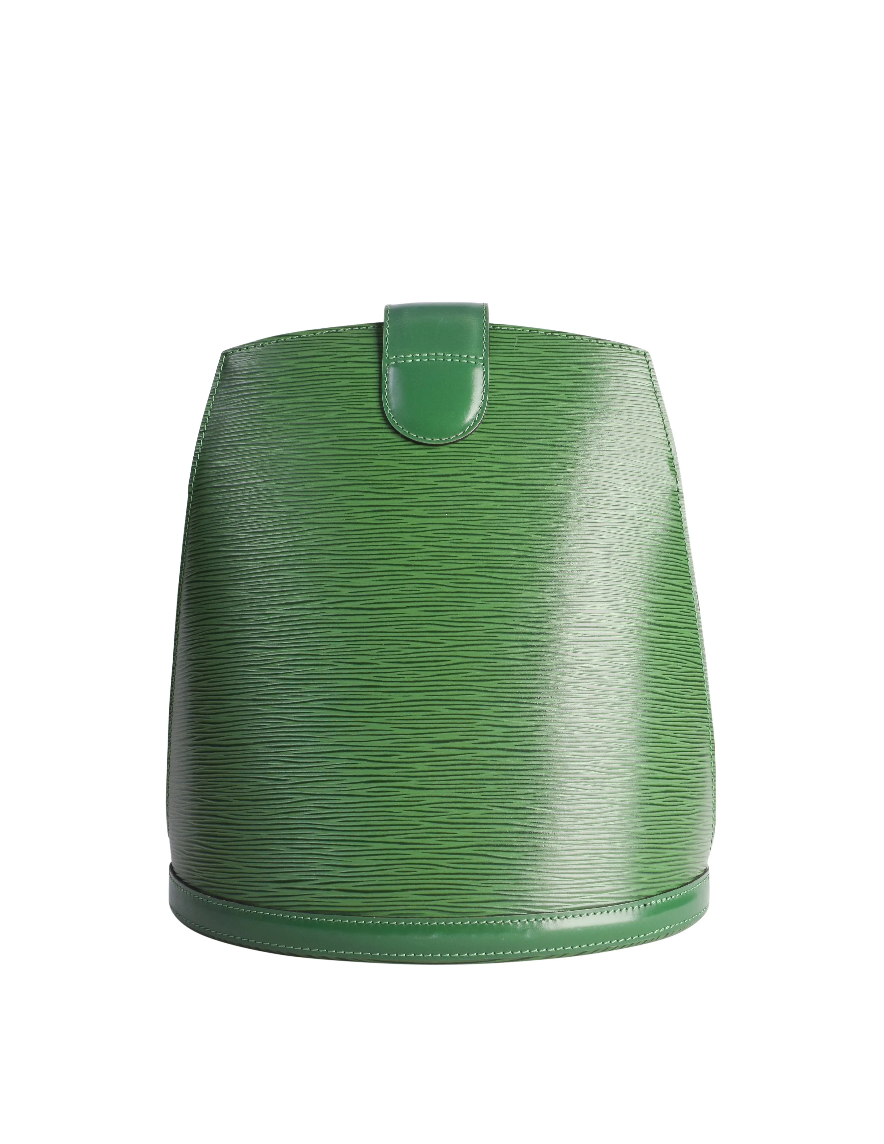Louis Vuitton Vintage Cluny Green Epi Leather Bucket Shoulder Bag
