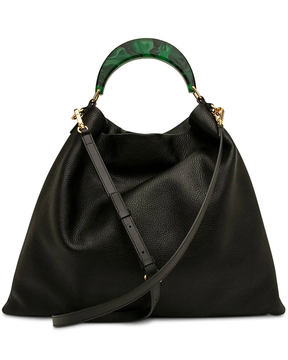 Medium Hobo Bag in Black