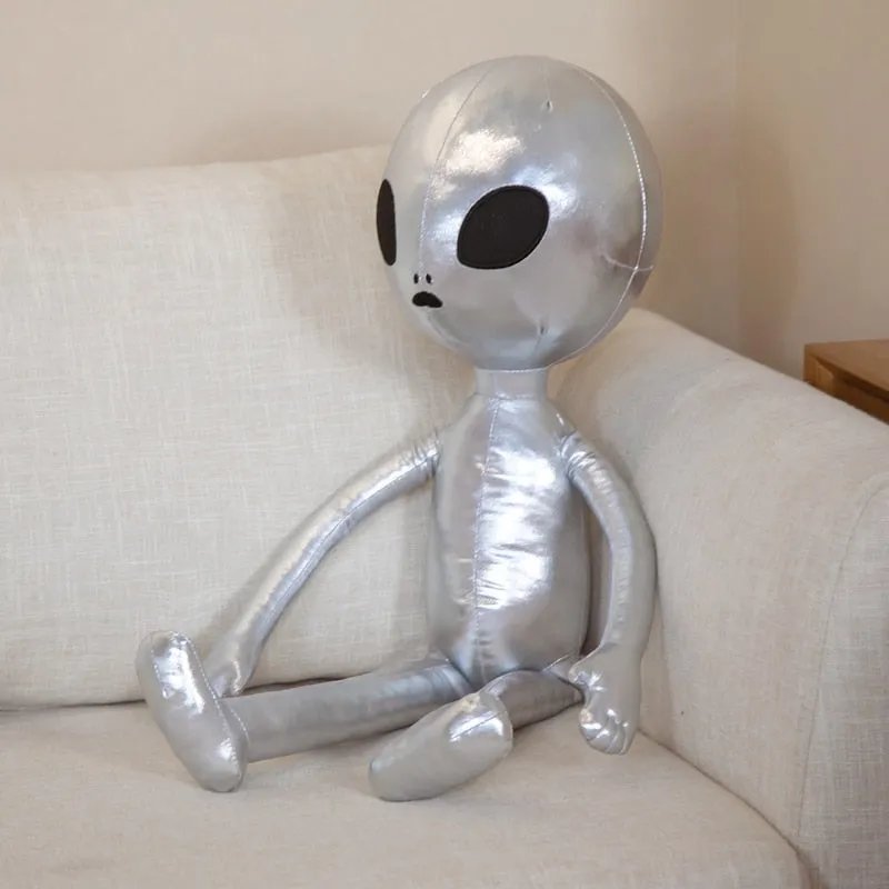 Metallic Alien Plush Backpacks
