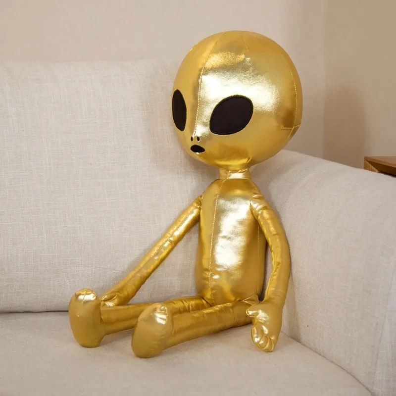 Metallic Alien Plush Backpacks