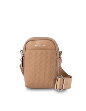 Mocha Tessa Phone Crossbody Bag - Taupe