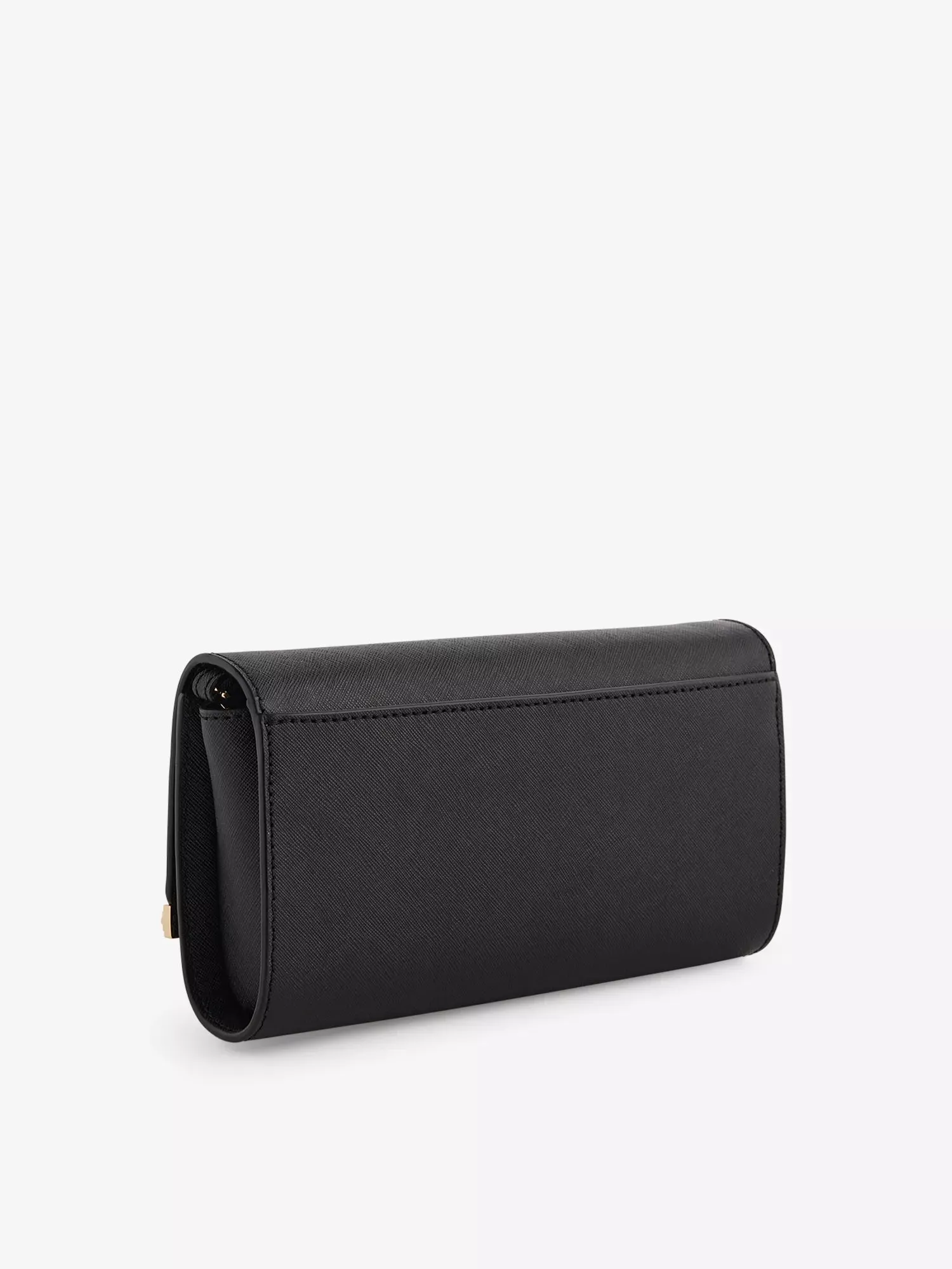 Mona textured leather clutch