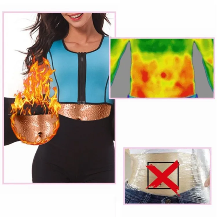 Neoprene Corset Yoga Vest Sweat Suit Postpartum Belly Belt, Size:M(Rose Red)