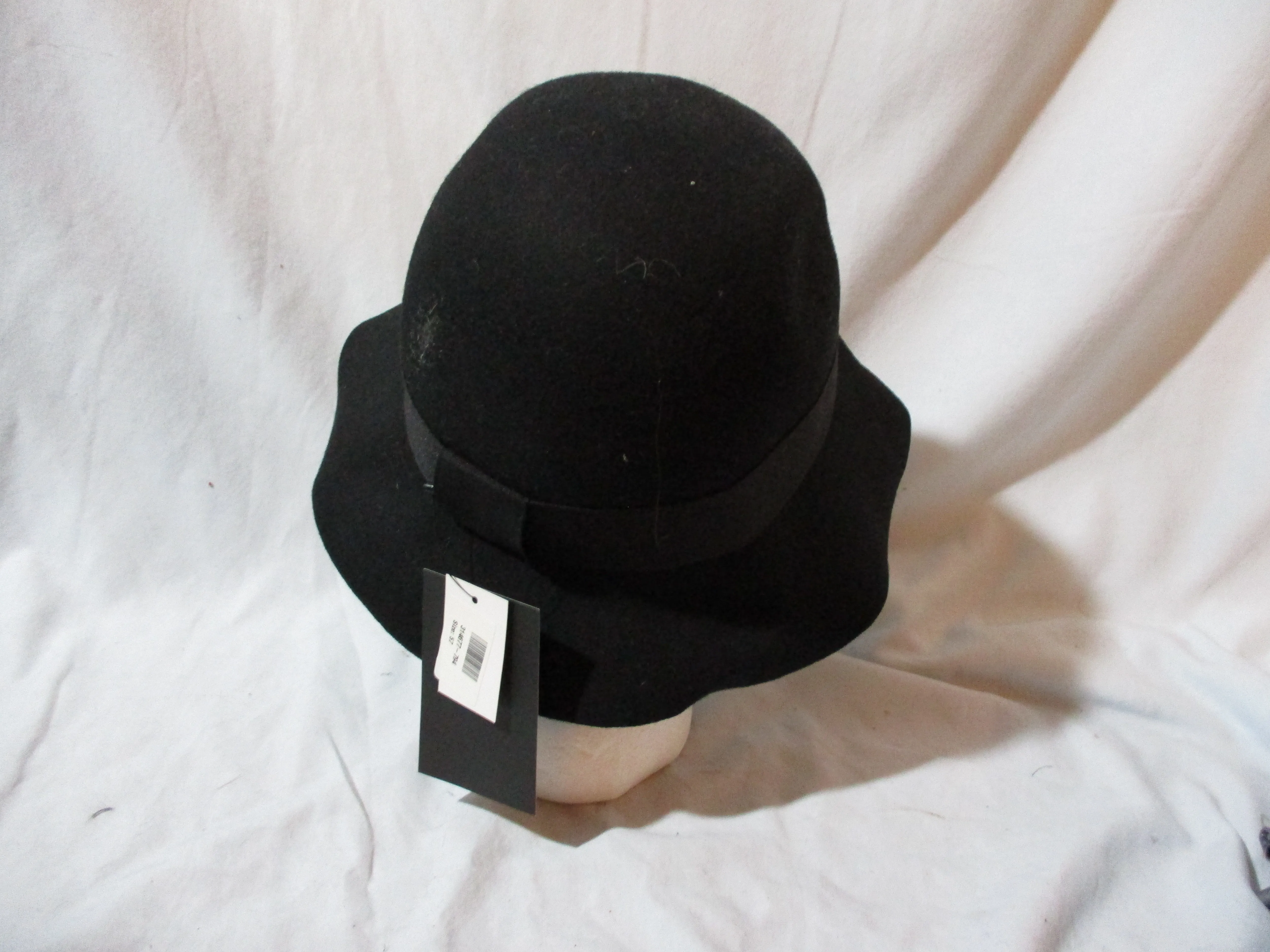 NEW NWT STELLA McCARTNEY BUCKET hat boho BLACK Sz 57