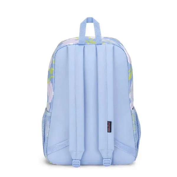 PURPLE FLORAL JANSPORT BACKPACK