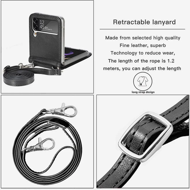 Samsung Galaxy Z Flip 3/4/5 Phone Case Crossbody Phone Bag Wallet