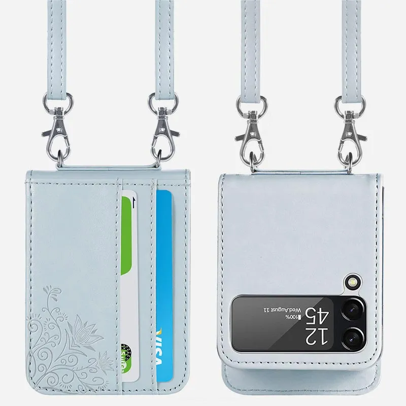 Samsung Galaxy Z Flip 3/4/5 Phone Case Crossbody Phone Bag Wallet