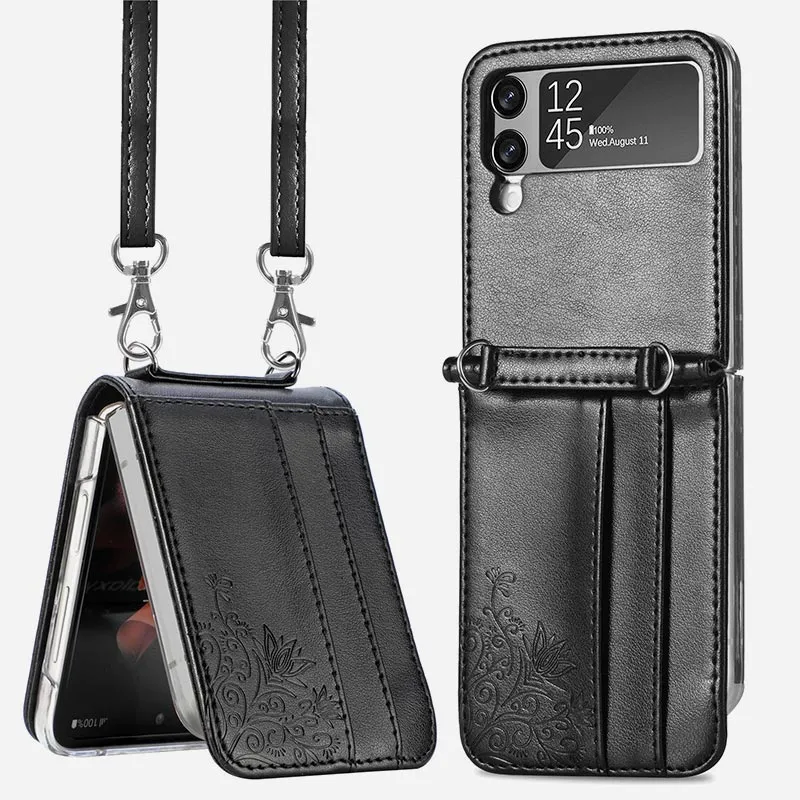 Samsung Galaxy Z Flip 3/4/5 Phone Case Crossbody Phone Bag Wallet