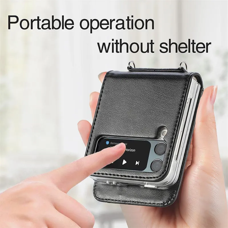 Samsung Galaxy Z Flip 3/4/5 Phone Case Crossbody Phone Bag Wallet
