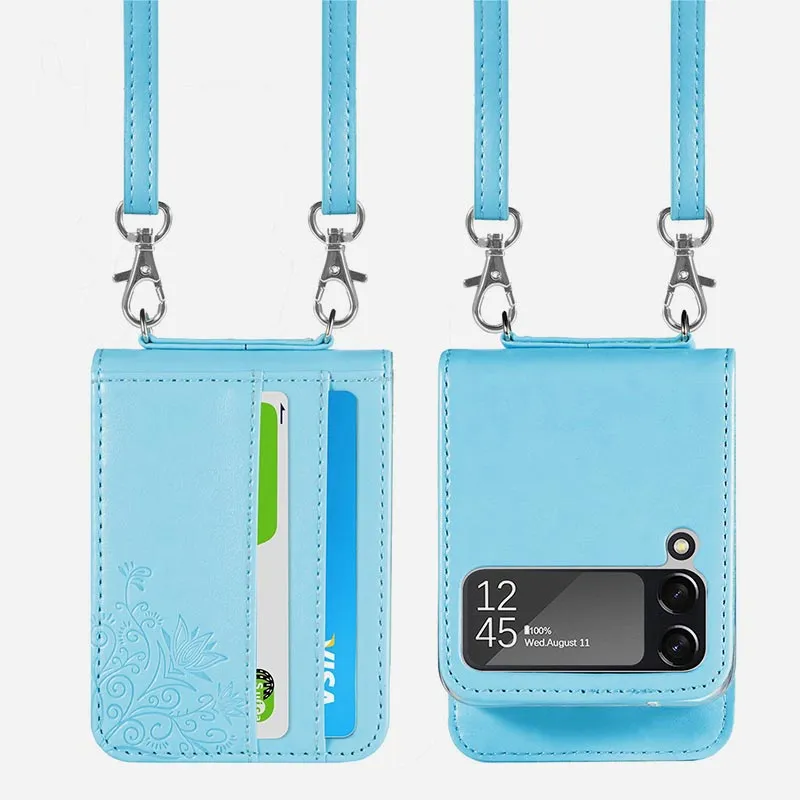 Samsung Galaxy Z Flip 3/4/5 Phone Case Crossbody Phone Bag Wallet