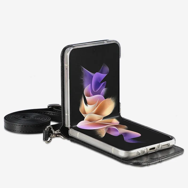 Samsung Galaxy Z Flip 3/4/5 Phone Case Crossbody Phone Bag Wallet