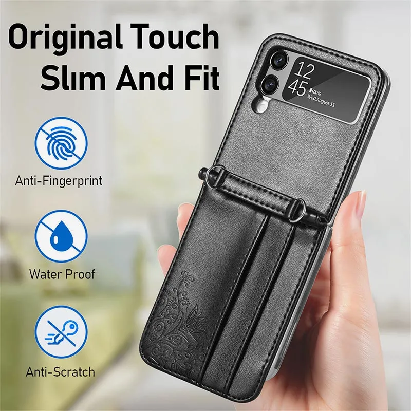 Samsung Galaxy Z Flip 3/4/5 Phone Case Crossbody Phone Bag Wallet