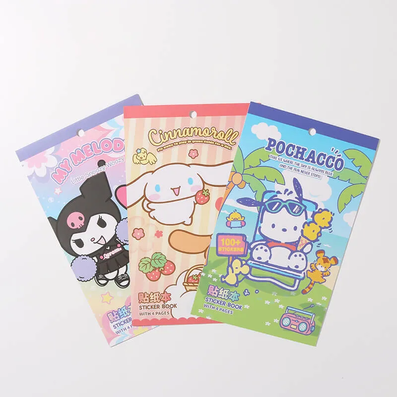 Sanrio Friend Sticker Book with 4 Sheets