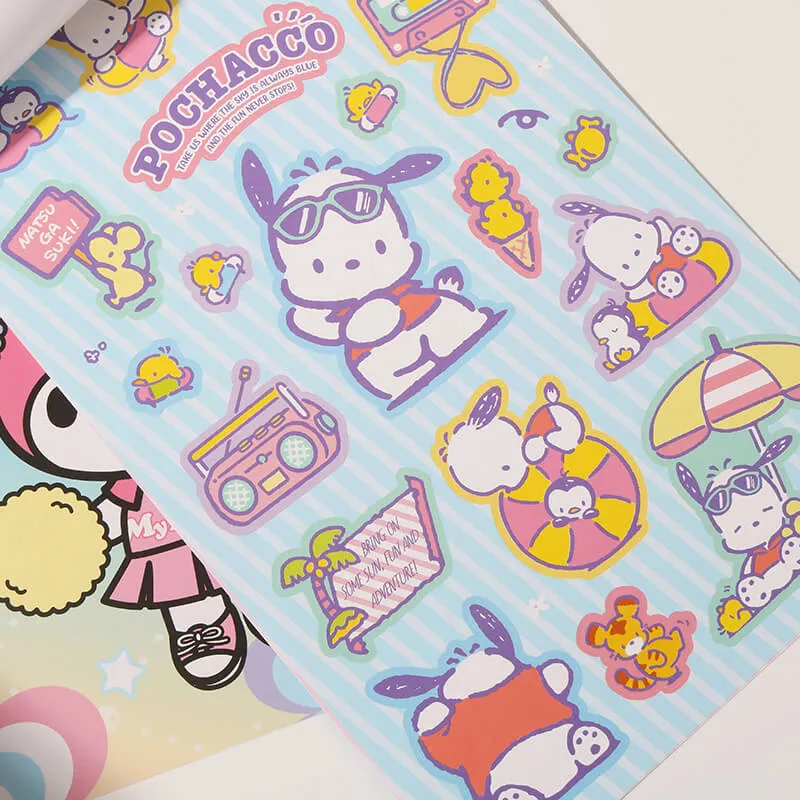 Sanrio Friend Sticker Book with 4 Sheets