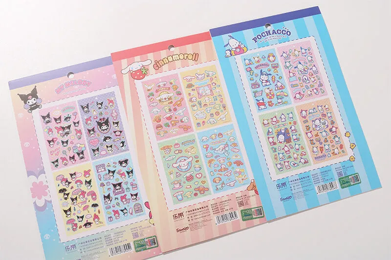 Sanrio Friend Sticker Book with 4 Sheets