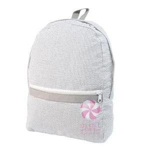 Seersucker Backpack (2 Sizes, 7 Colors)