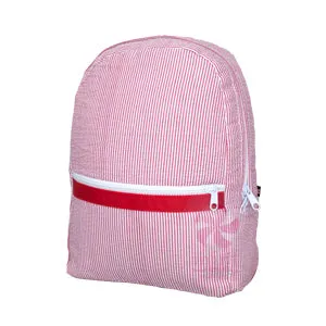Seersucker Backpack (2 Sizes, 7 Colors)