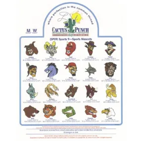 Sport Mascots Embroidery CD by Cactus Punch