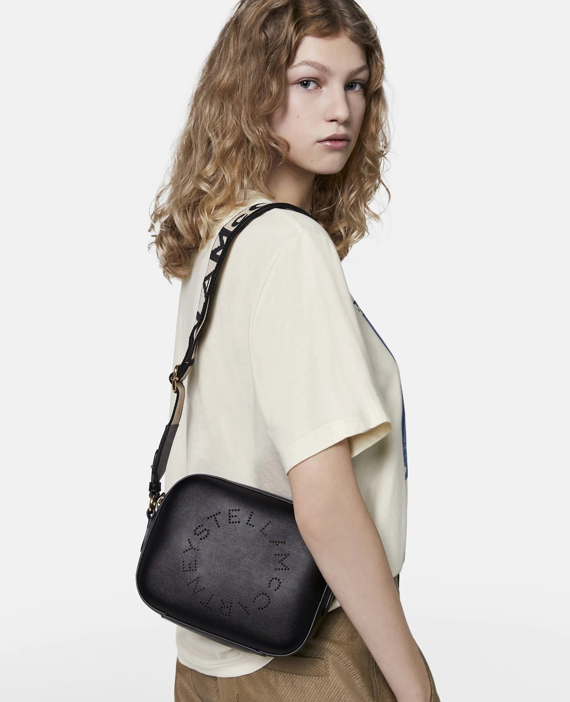 Stella Logo Camera Bag Grain, Black