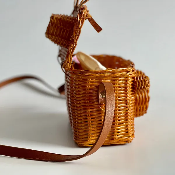 StitchesandTweed Rattan Camera Bag