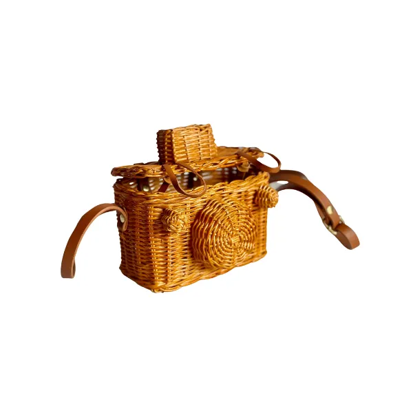 StitchesandTweed Rattan Camera Bag