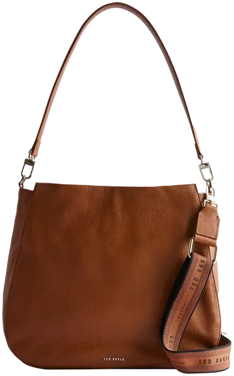 Ted Baker Darciel Branded Webbing Hobo Bag | Brown Chocolate