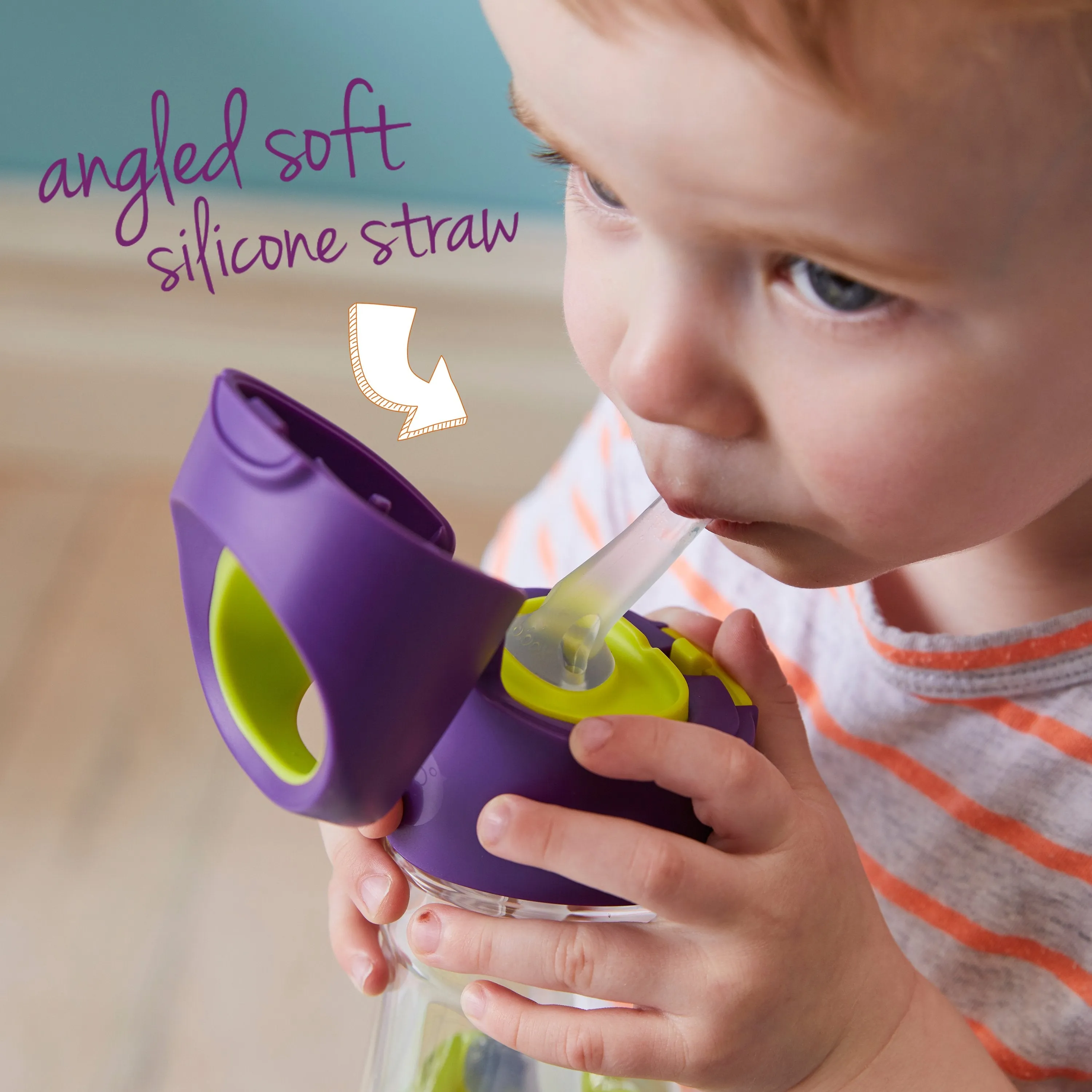 tritan™ drink bottle 450ml - lilac pop