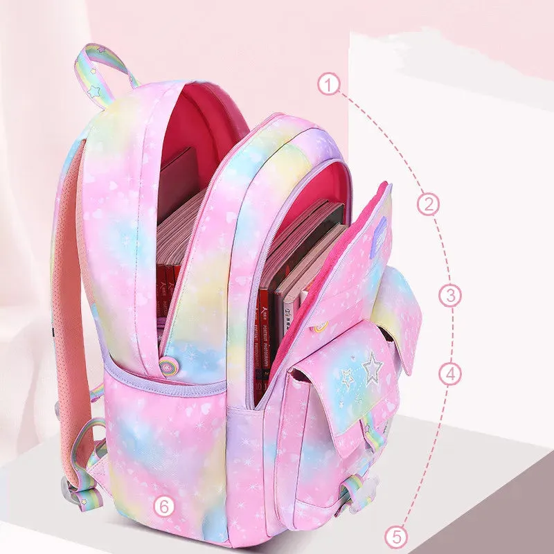 UAKISS  -  Children School Bags For Girls Kids Satchel Primary Orthopedic School Backpacks Princess Backpack teenager Schoolbag knapsack