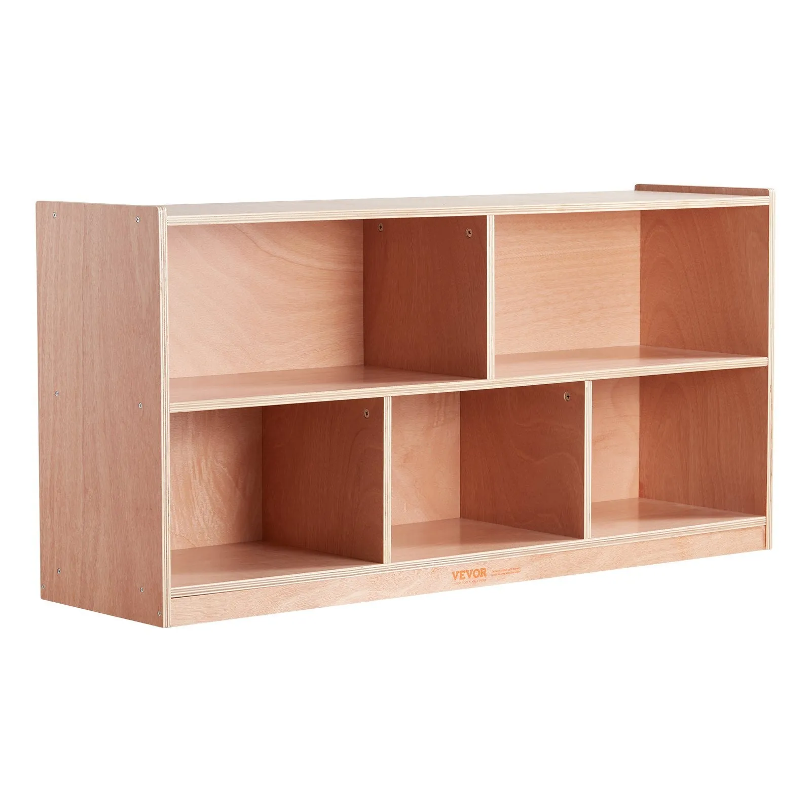 VEVOR Storage Shelf Tray Cabinet 5-Section Cubby Storage 2-Shelf for Home School, Kid Cubby Lockers