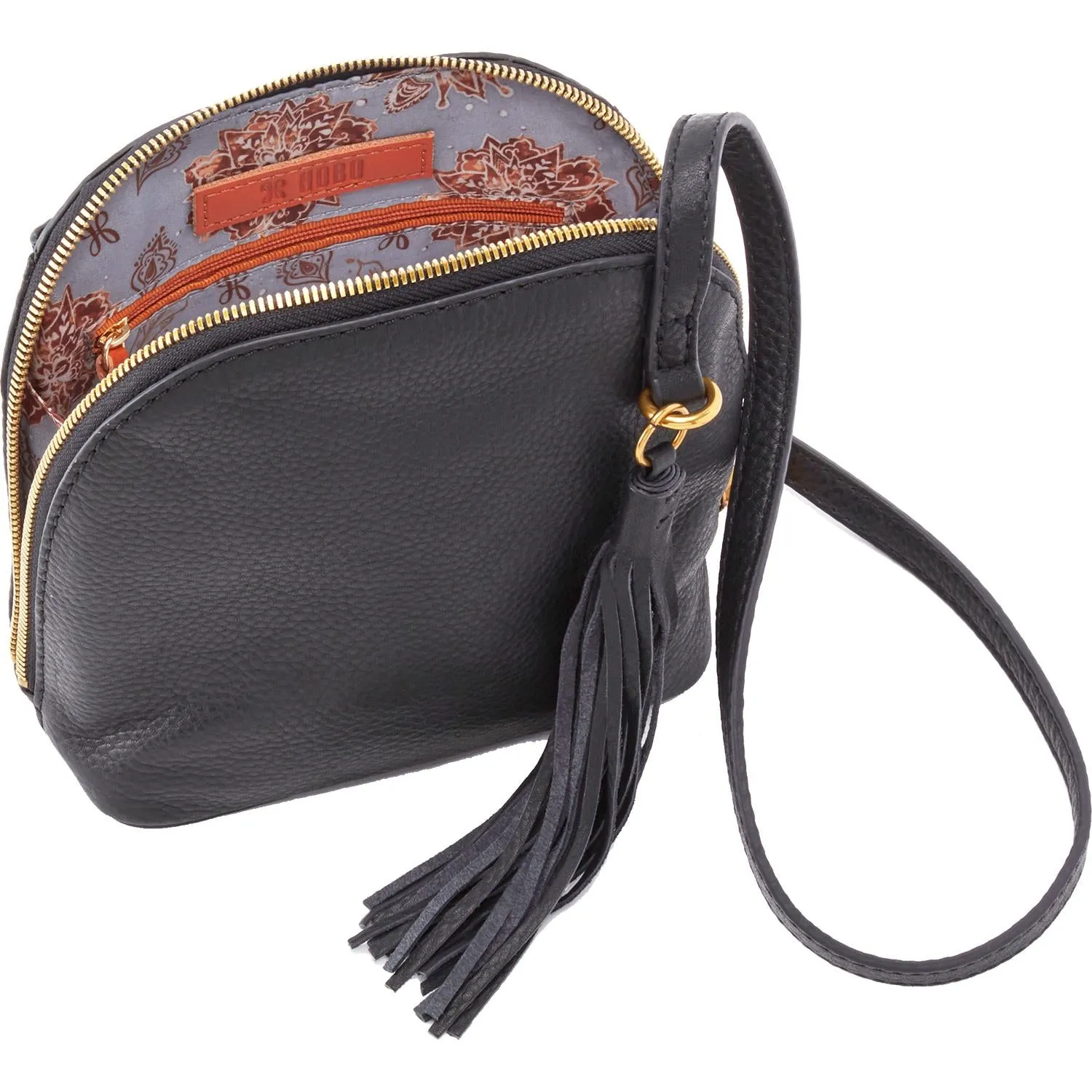 Women's Hobo Nash Black Pebbled Leather