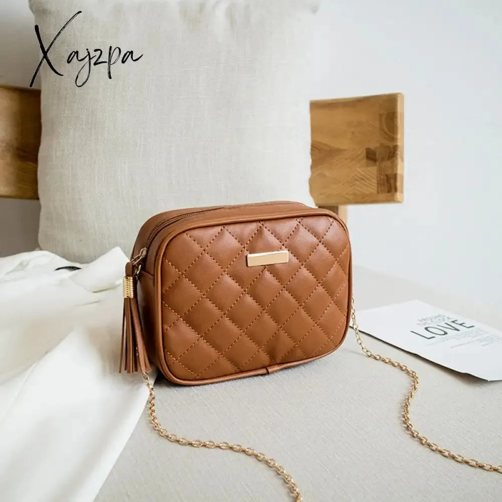 Xajzpa - New Messenger Bag for Women Trend Luxury Handbags Camera Female Cosmetic Bag Fashion Chain Lady Crossbody Shoulder Bags