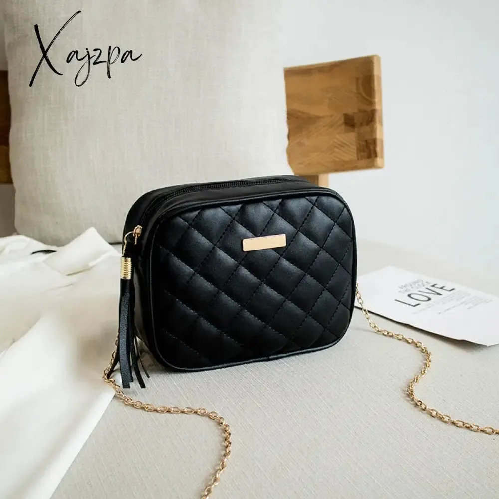 Xajzpa - New Messenger Bag for Women Trend Luxury Handbags Camera Female Cosmetic Bag Fashion Chain Lady Crossbody Shoulder Bags