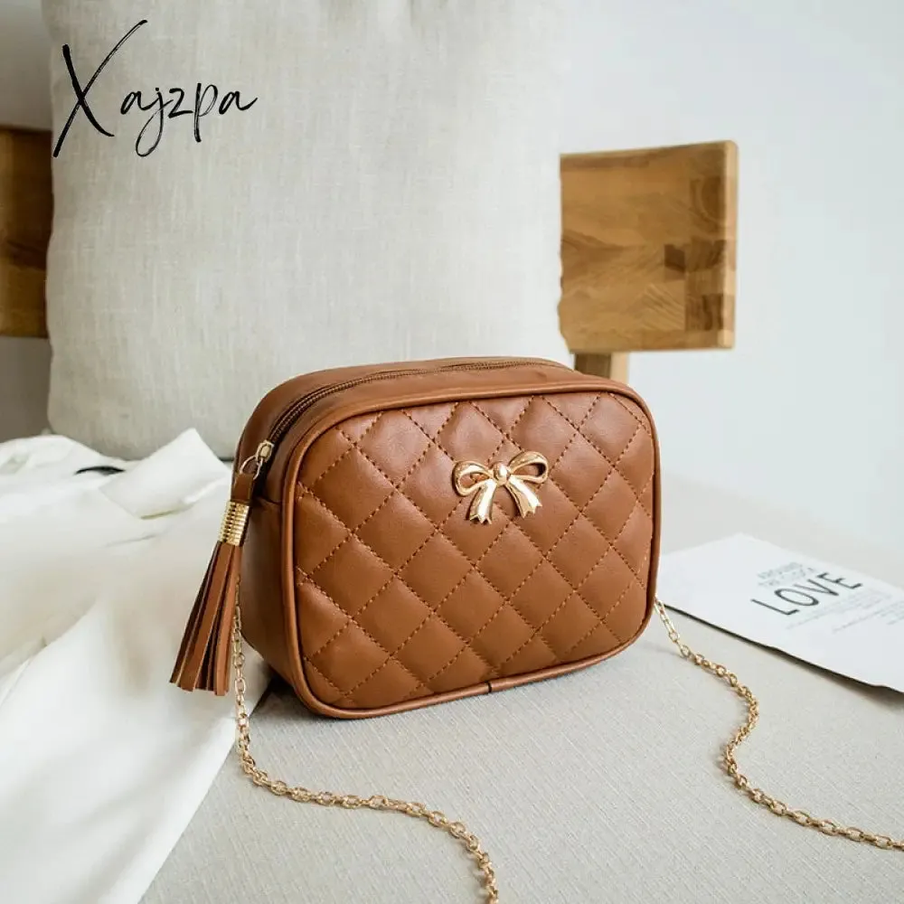 Xajzpa - New Messenger Bag for Women Trend Luxury Handbags Camera Female Cosmetic Bag Fashion Chain Lady Crossbody Shoulder Bags