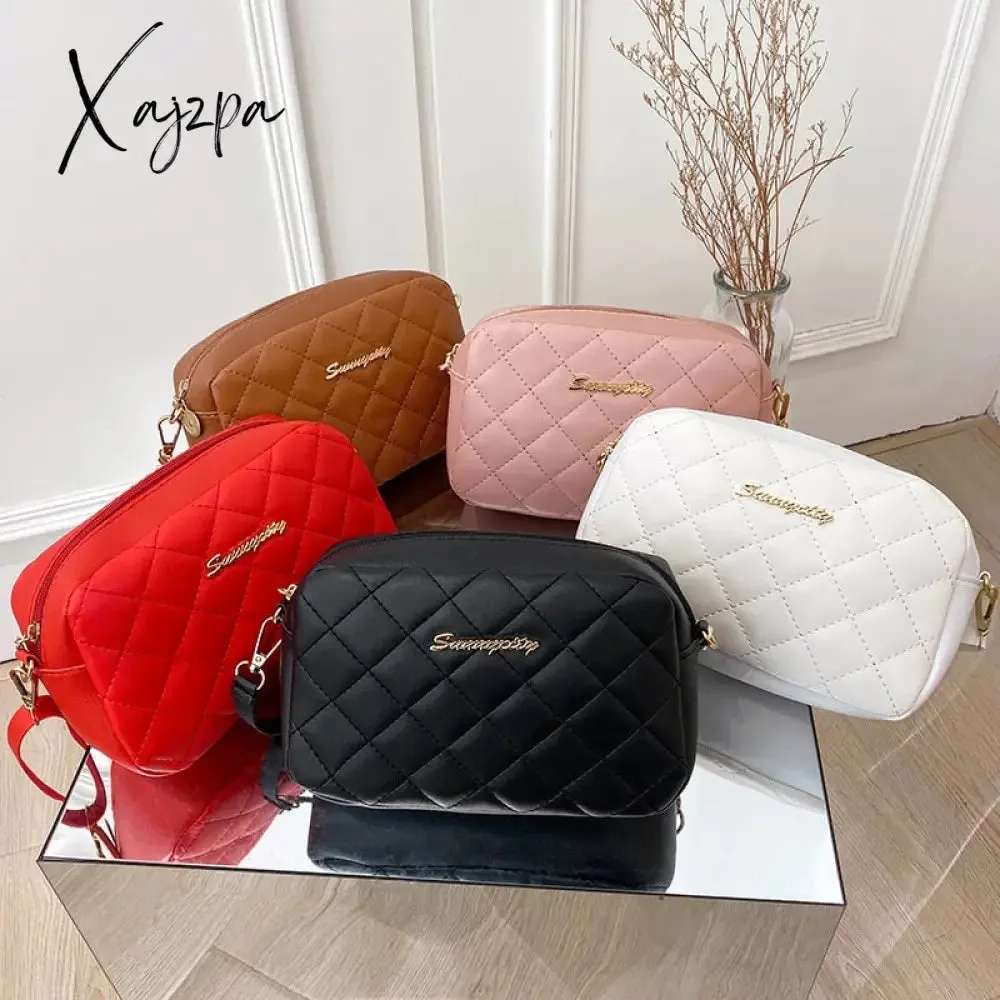 Xajzpa - New Messenger Bag for Women Trend Luxury Handbags Camera Female Cosmetic Bag Fashion Chain Lady Crossbody Shoulder Bags
