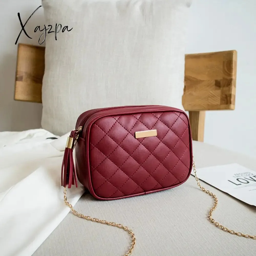 Xajzpa - New Messenger Bag for Women Trend Luxury Handbags Camera Female Cosmetic Bag Fashion Chain Lady Crossbody Shoulder Bags