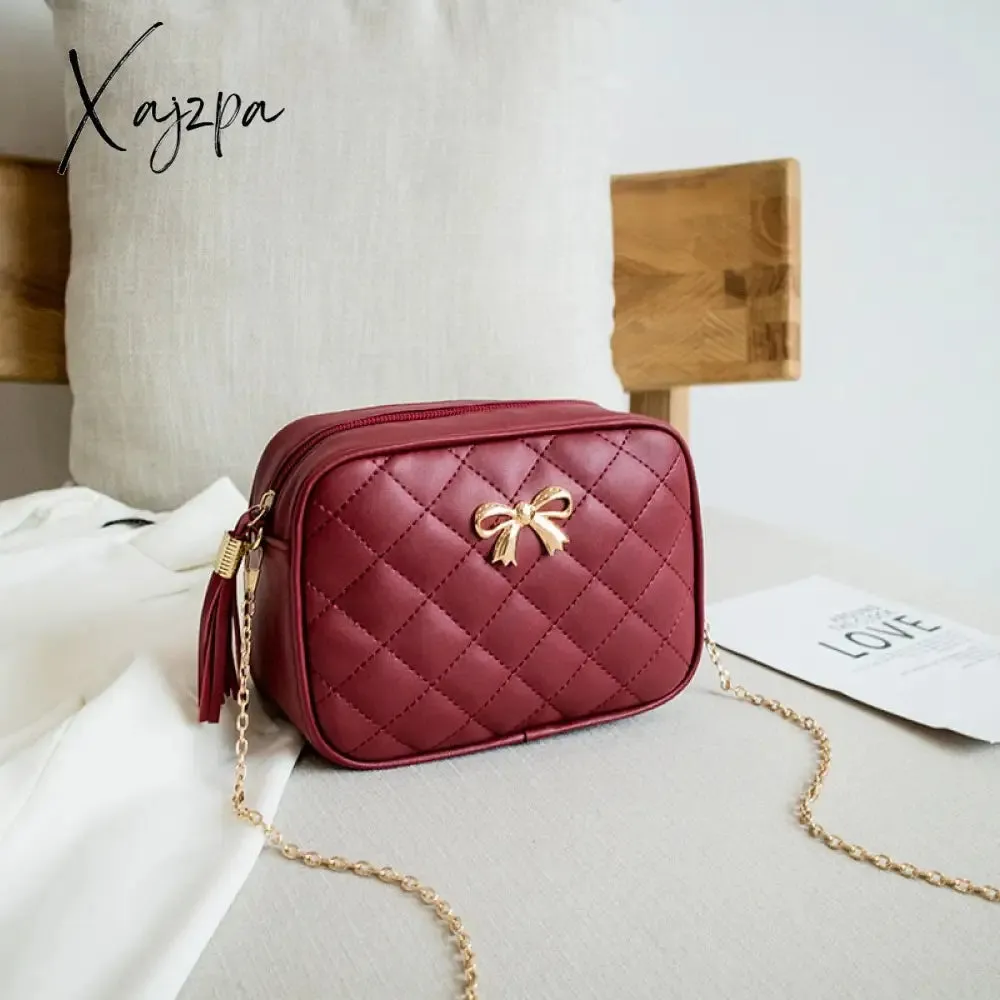 Xajzpa - New Messenger Bag for Women Trend Luxury Handbags Camera Female Cosmetic Bag Fashion Chain Lady Crossbody Shoulder Bags