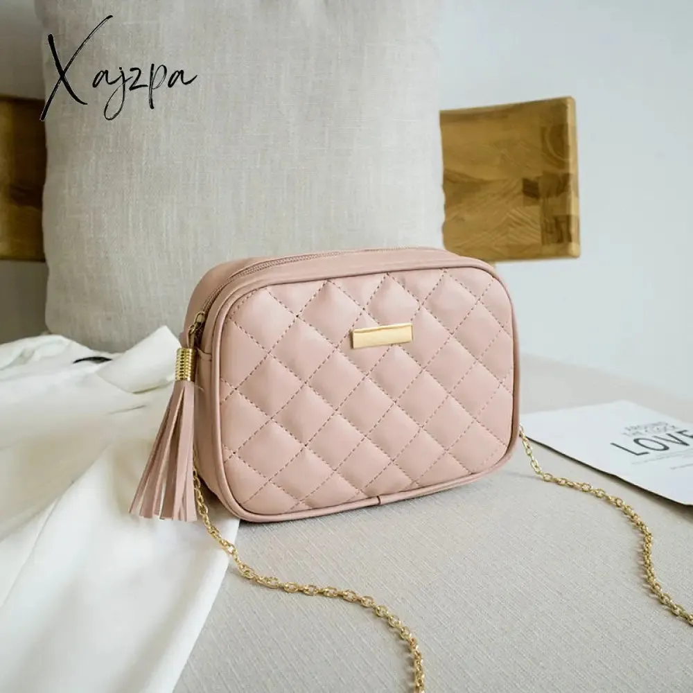 Xajzpa - New Messenger Bag for Women Trend Luxury Handbags Camera Female Cosmetic Bag Fashion Chain Lady Crossbody Shoulder Bags