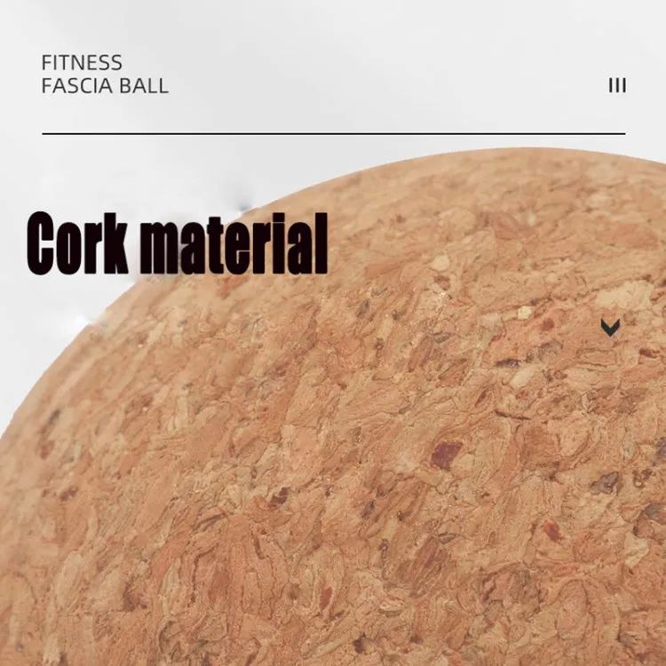 YG049 High-Density Cork Yoga Massage Ball Fitness Fascia Balls, Specification: Diameter 70mm
