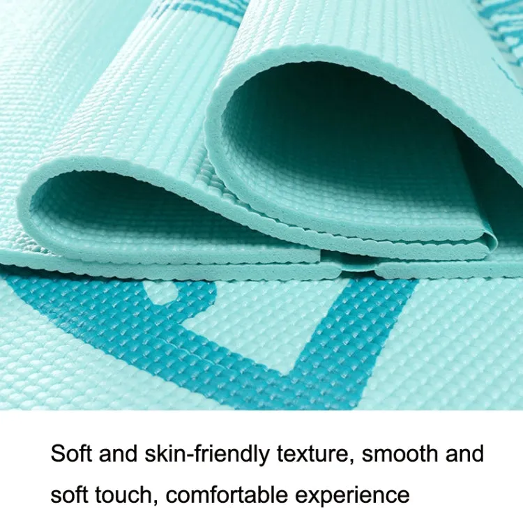 YM15C Portable Travel Thick Fold Yoga Pad Student Nnap Mat, Thickness: 5mm (Purple Print)
