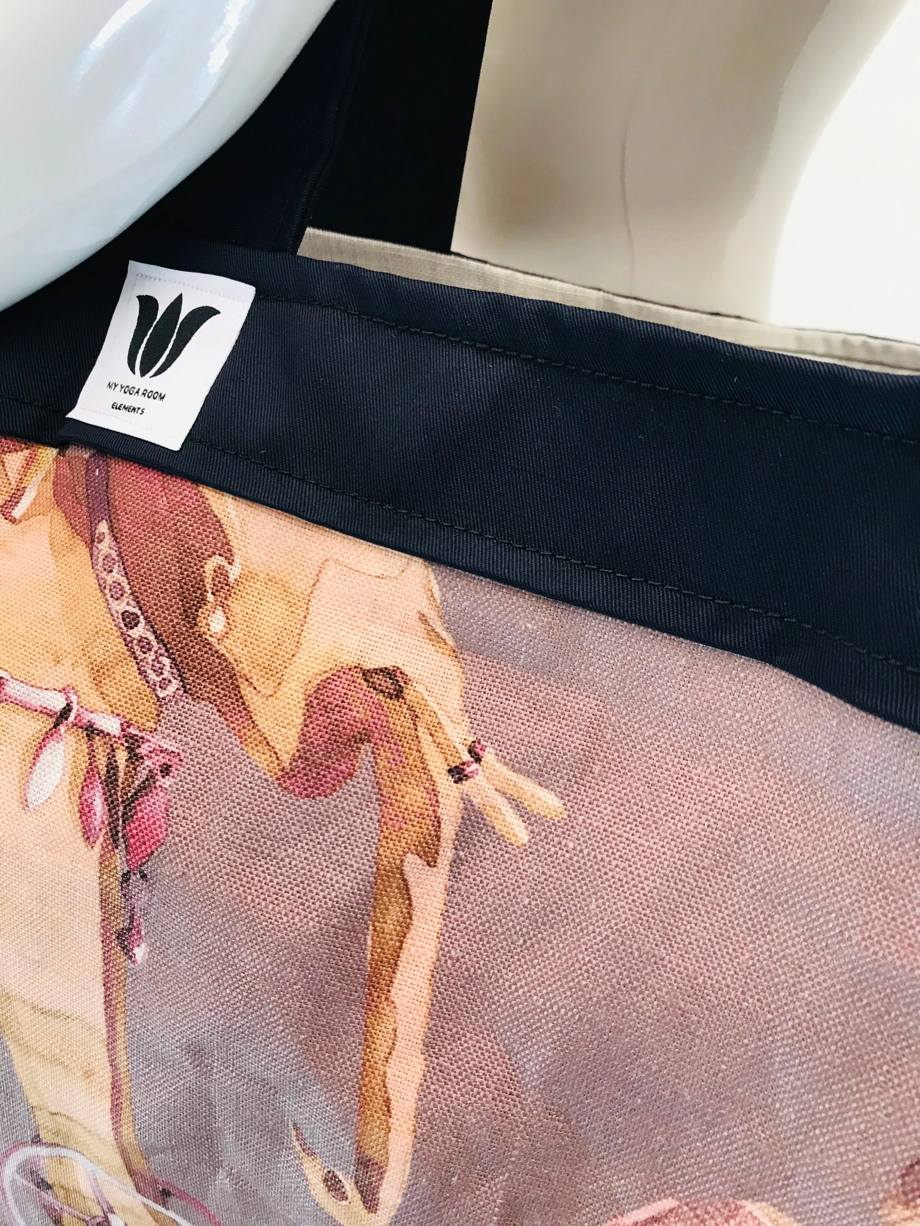 Yoga Tote | Purple Boho Animal Print